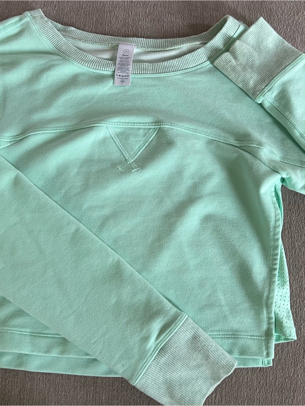Ivivva Girls Mint Green Pullover Sweatshirt